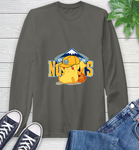 NBA Pikachu Basketball Sports Denver Nuggets Long Sleeve T-Shirt 8