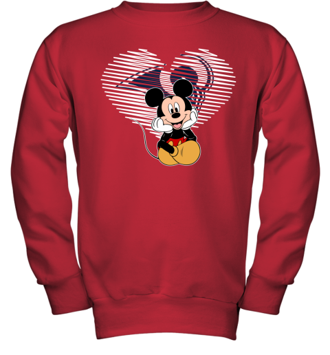 NFL Los Angeles Rams The Heart Mickey Mouse Disney Football T Shirt 5RLG0VR1xpS youth sweatshirt 47 95 151514 front red