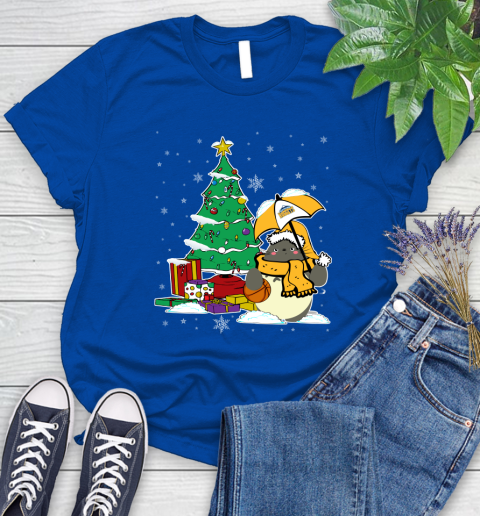Denver Nuggets NBA Basketball Cute Tonari No Totoro Christmas Sports Women's T-Shirt 12