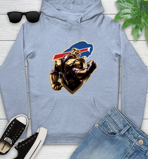 NFL Thanos Avengers Endgame Football Sports Buffalo Bills Youth Hoodie 10