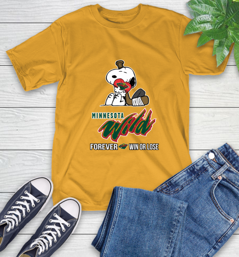 NHL The Peanuts Movie Snoopy Forever Win Or Lose Hockey Minnesota Wild 3