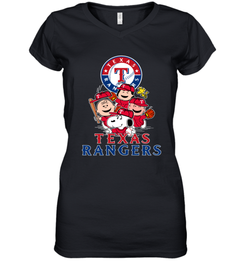 Texas Rangers Let's Play Baseball Together Snoopy MLB Premium Men's T-Shirt  