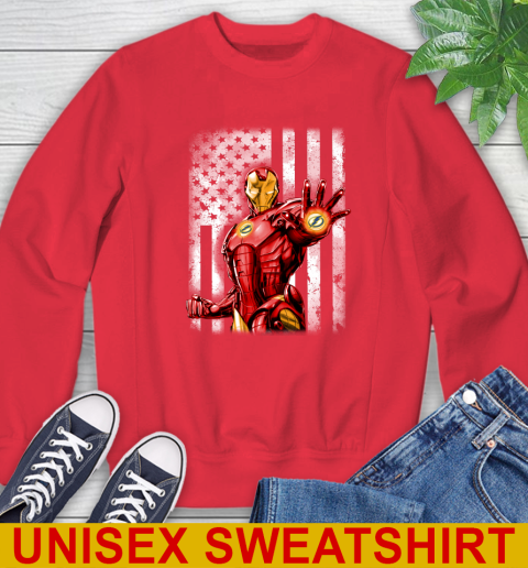 Tampa Bay Lightning NHL Hockey Iron Man Avengers American Flag Shirt Sweatshirt 12