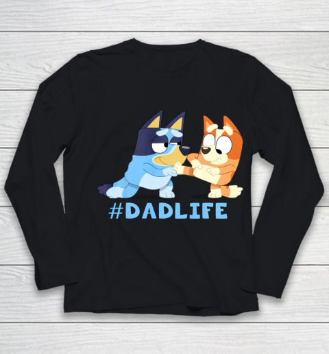 Fathers Blueys Dad Mum Love Gifts for Dad #Dadlife Youth Long Sleeve