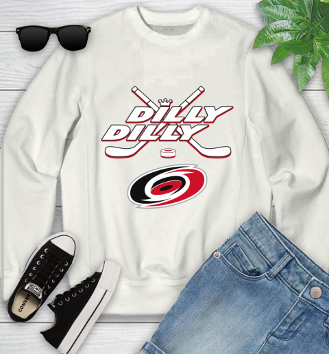 NHL Carolina Hurricanes Dilly Dilly Hockey Sports Youth Sweatshirt