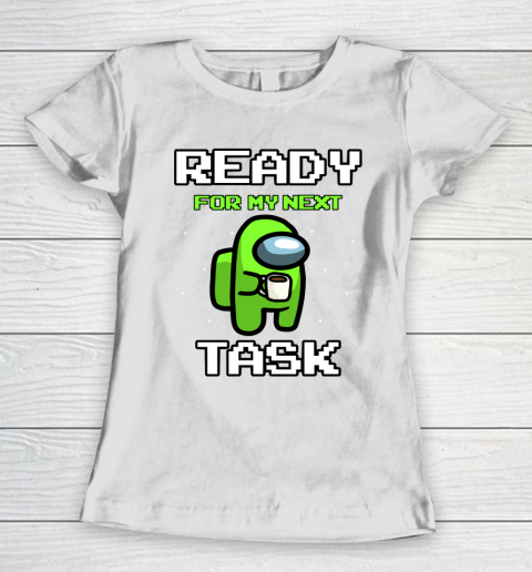 Among Us Shirt Ready For Work Green Women's T-Shirt