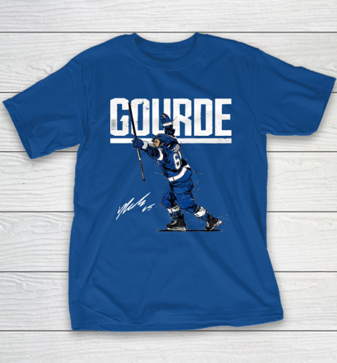Yanni Gourde For Tampa Bay Lightning Fans Youth T-Shirt 6