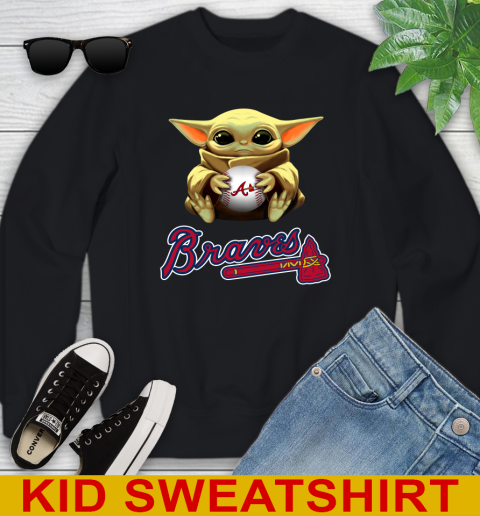MLB Baseball Atlanta Braves Star Wars Baby Yoda Shirt 114