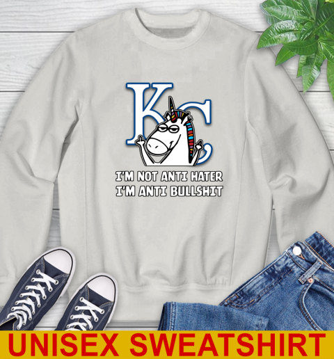 Los Angeles Angels MLB Baseball Unicorn I'm Not Anti Hater I'm Anti Bullshit (2) Sweatshirt - Image 13