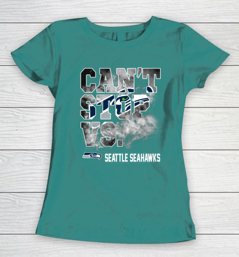 NFL Seattle Seahawks Can't Stop Vs Women's T-Shirt 11 NFL Seattle Seahawks Can't Stop Vs Women's T-Shirt - Image 11