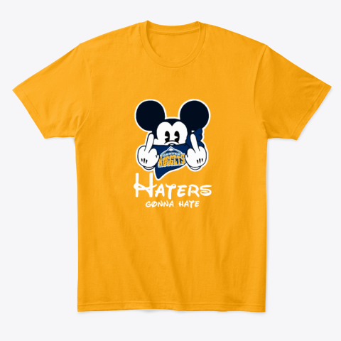 n2v3 denver nuggets haters gonna hate mickey mouse classic t shirt 2 front gold
