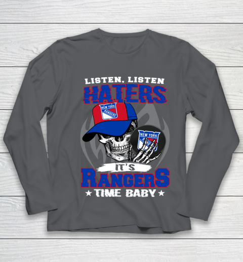 Listen Haters It is RANGERS Time Baby NHL Youth Long Sleeve 6