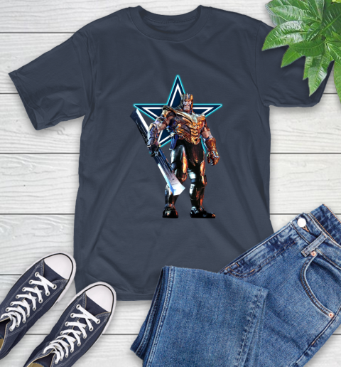NFL Thanos Gauntlet Avengers Endgame Football Dallas Cowboys T-Shirt 4