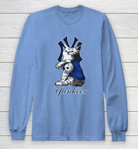 MLB Baseball My Cat Loves New York Yankees Long Sleeve T-Shirt 8