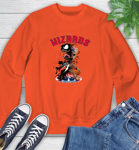 NBA Washington Wizards Basketball Venom Groot Guardians Of The Galaxy Sweatshirt 4