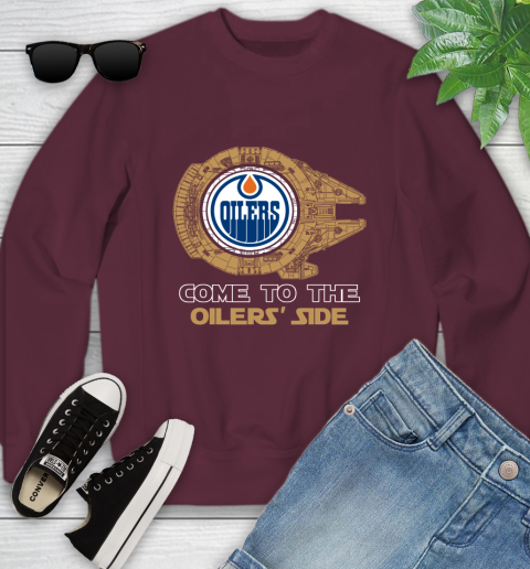 NHL Come To The Edmonton Oilers Wars Hockey Sports Youth Sweatshirt 4