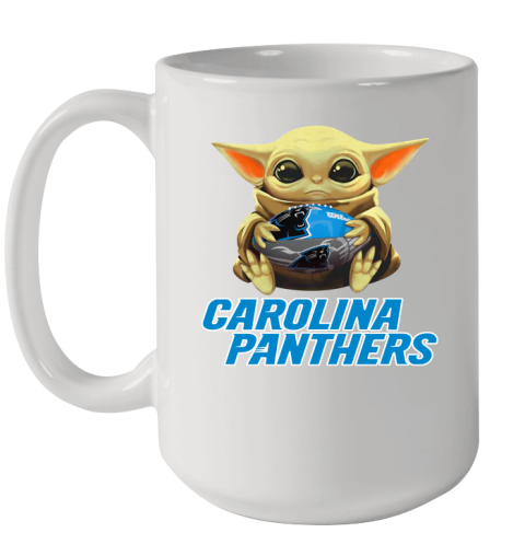 NFL Football Carolina Panthers Baby Yoda Star Wars Shirt Ceramic Mug 15oz