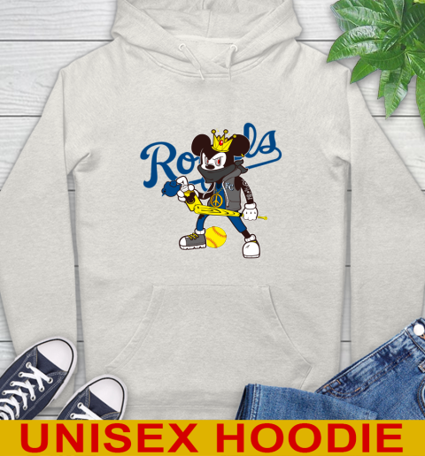Kansas City Royals MLB Baseball Mickey Peace Sign Sports Hoodie 12