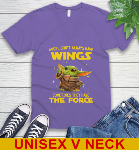 Baby Yoda Angel Don't Always Have Wings They Have The Force Shirt 54