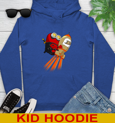 NHL Hockey Anaheim Ducks Deadpool Minion Marvel Shirt Youth Hoodie 10