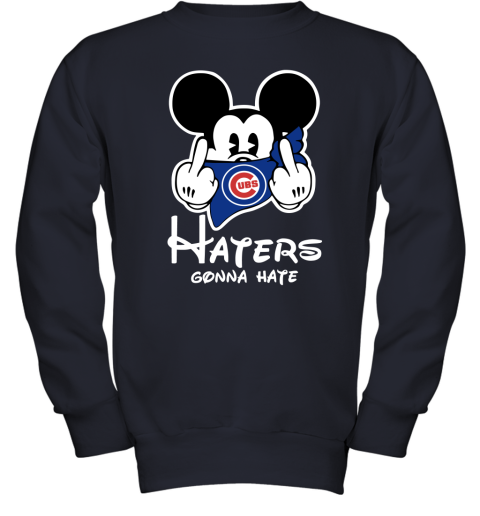 MLB Chicago Cubs Haters Gonna Hate Mickey Mouse Disney Baseball T-Shirt Sweatshirt  Hoodie