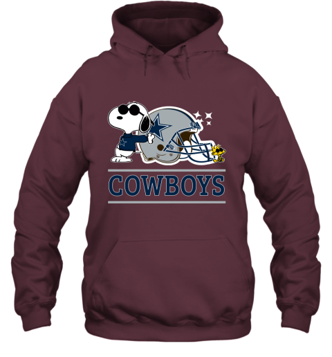 The Dallas Cowboys Joe Cool And Woodstock Snoopy Mashup Hoodie