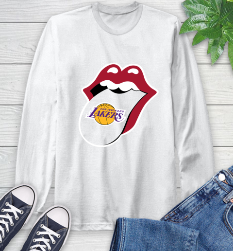 Los Angeles Lakers NBA Basketball Lips I Root For My Team Adoring Fan 58