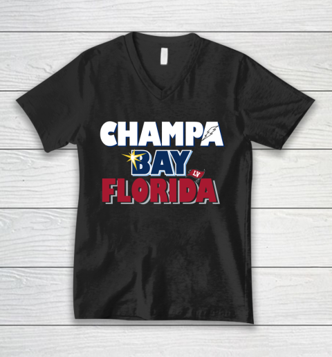 CHAMPA BAY FLORIDA SHIRT V-Neck T-Shirt