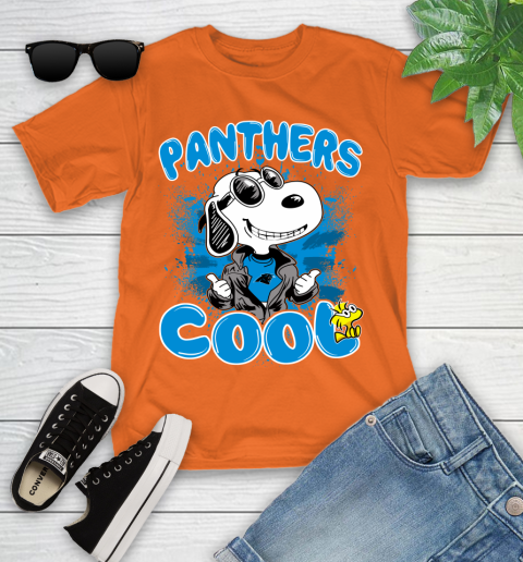 NFL Football Carolina Panthers Cool Snoopy Shirt Youth T-Shirt 8