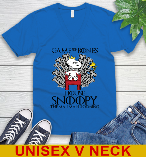 Game of bones house snoopy the mailman is coming tshirt 45