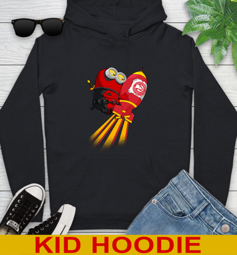 NBA Basketball Atlanta Hawks Deadpool Minion Marvel Shirt Youth Hoodie