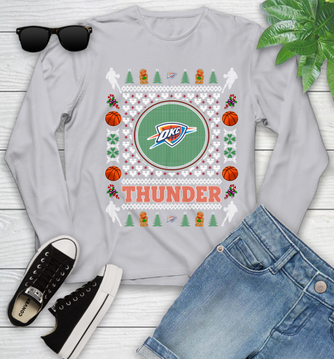 Oklahoma City Thunder Merry Christmas NBA Basketball Loyal Fan Ugly Shirt 128