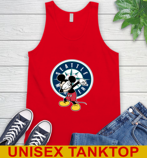 Seattle Mariners MLB Baseball Dabbing Mickey Disney Sports Tank Top 6