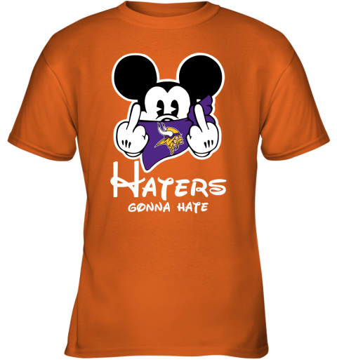 NFL Minnesota Vikings Haters Gonna Hate Mickey Mouse Disney Football T Shirt 5ZY9EzO8OWl youth t shirt 26 95 151514 front safety orange