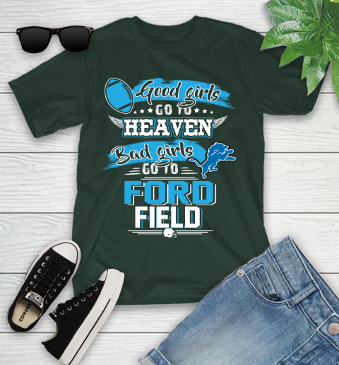Detroit Lions NFL Bad Girls Go To Ford Field Shirt Youth T-Shirt 5