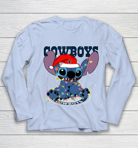 Dallas Cowboys NFL Football noel stitch Christmas Youth Long Sleeve 5