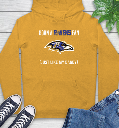 NFL Baltimore Ravens Football Loyal Fan Just Like My Daddy Shirt Hoodie 2