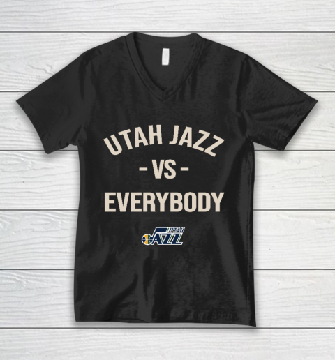 Utah Jazz Vs Everybody V-Neck T-Shirt