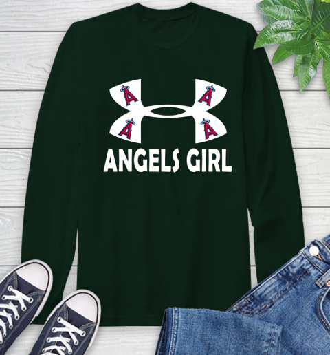 MLB Los Angeles Angels Under Armour Baseball Sports Long Sleeve T-Shirt 7