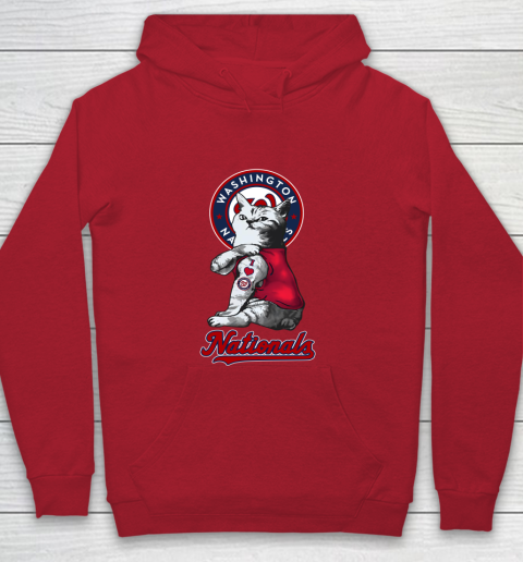 MLB Baseball My Cat Loves Washington Nationals Youth Hoodie 7