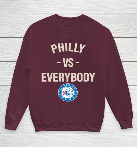 Philadelphia 76ers Vs Everybody Youth Sweatshirt 4