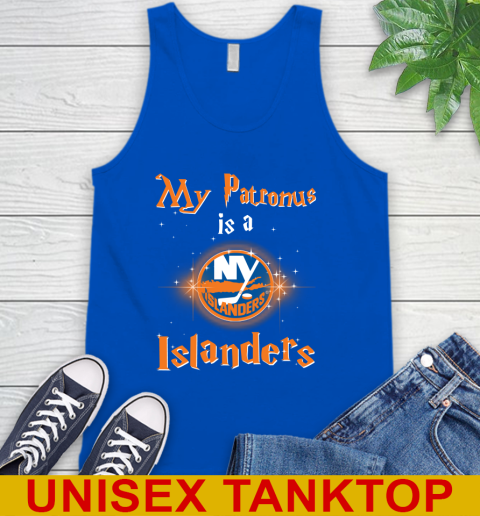 NHL Hockey Harry Potter My Patronus Is A New York Islanders Tank Top 4