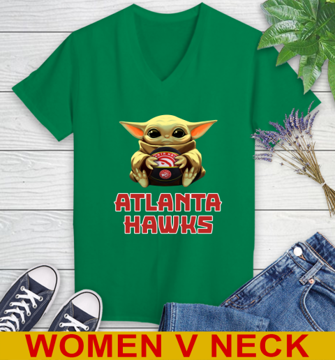 NBA Basketball Atlanta Hawks Star Wars Baby Yoda Shirt 82