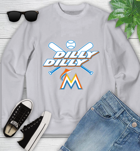MLB Miami Marlins Dilly Dilly Baseball Sports Youth Sweatshirt 4