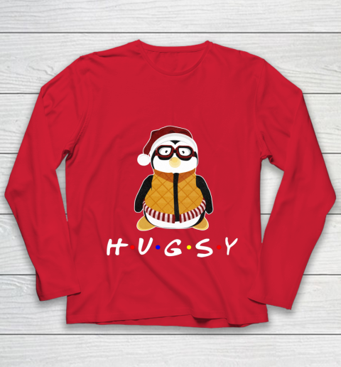 Funny Tee Hugsy Penguin For Friends Christmas Unagi Lobster Youth Long Sleeve 8