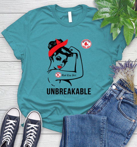 MLB Boston Red Sox Girl Unbreakable Baseball Sports Women's T-Shirt 11