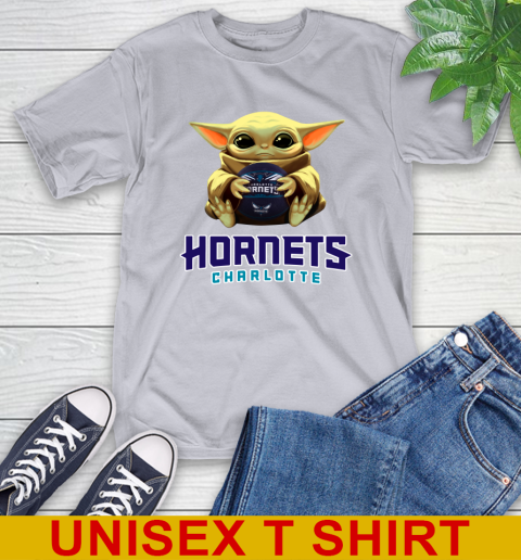 NBA Basketball Charlotte Hornets Star Wars Baby Yoda Shirt 6