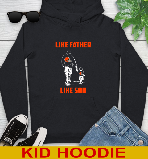 Cleveland Browns NFL Football Like Father Like Son Sports Youth Hoodie
