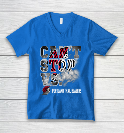NBA Portland Trail Blazers Basketball Can't Stop Vs V-Neck T-Shirt 5