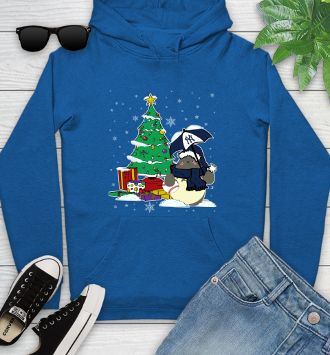New York Yankees MLB Baseball Cute Tonari No Totoro Christmas Sports Youth Hoodie 11